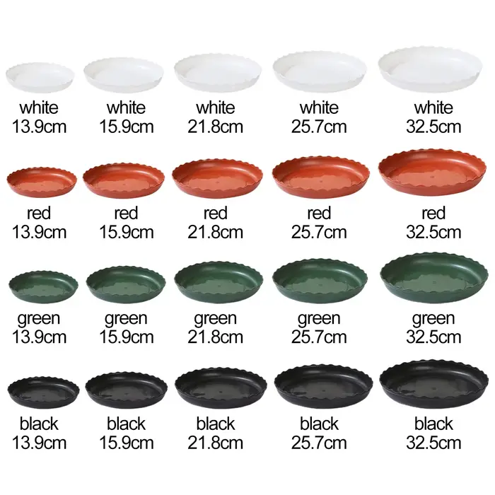 Base de châssis mobile ronde goutte à goutte, plante en plastique durable, décoration intérieure et 
