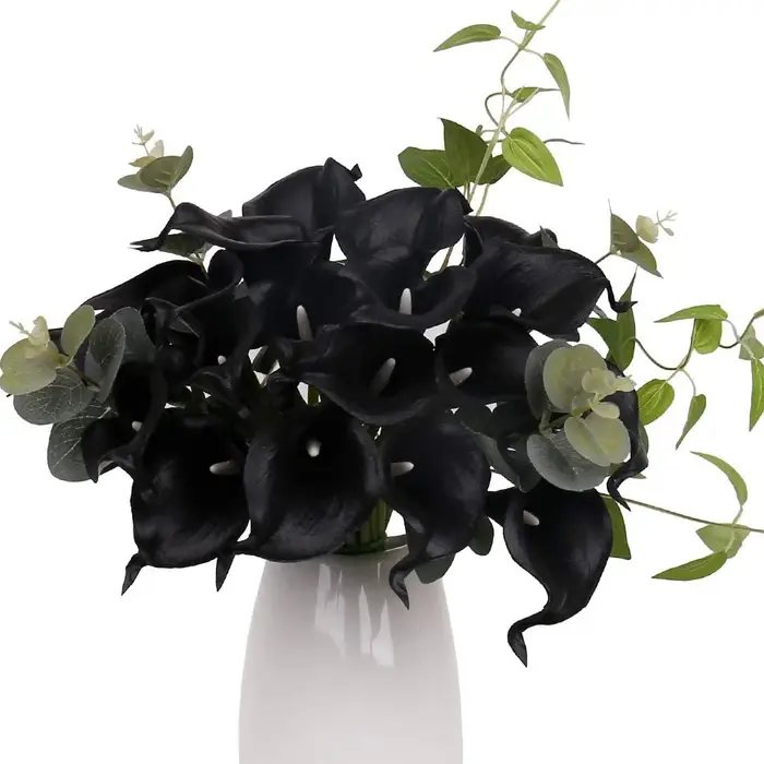 Calla Lily-Bouquet de fleurs artificielles en latex de PVC