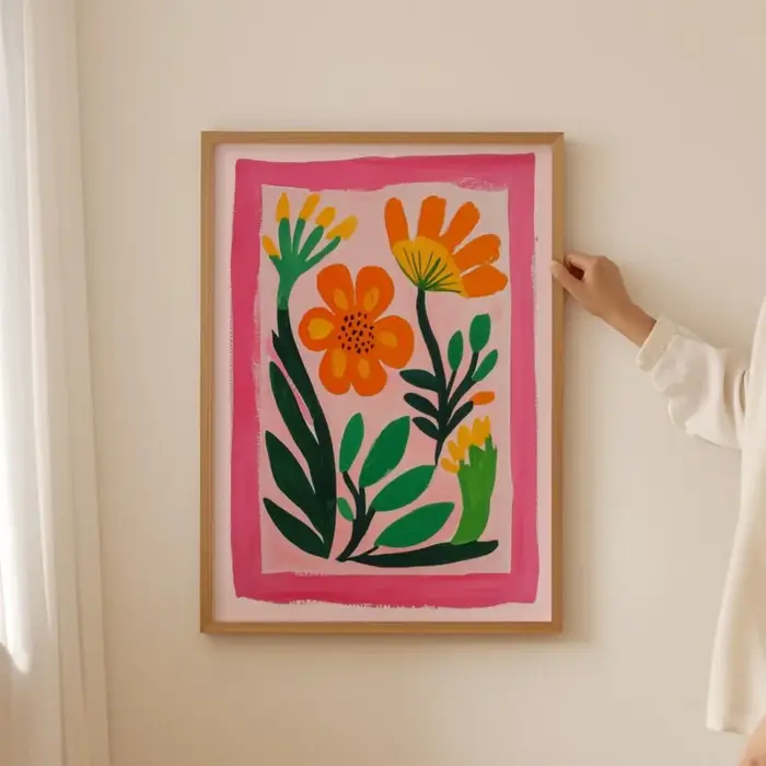 1/2 pièces Bouquet de fleurs sauvages abstrait botanique toile impression affiche moderne esthétique Art imprime décor à la maison mur Art affiches