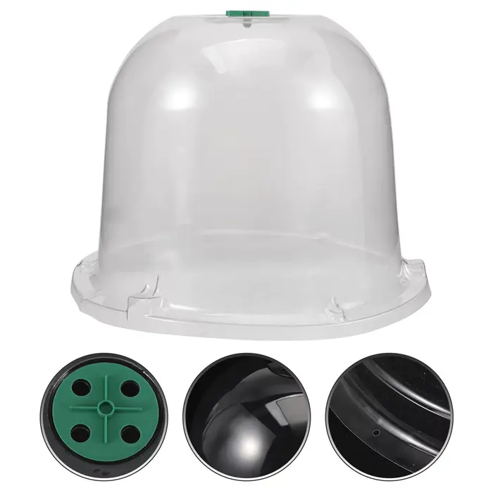 Cloche de jardin en plastique transparente avec ventilation pour protéger les plantes et les légumes contre le gel