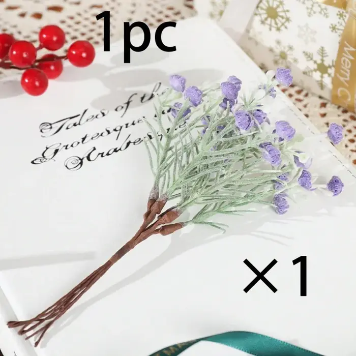 Lot de 6 Branches de Lavande Artificielles de 17 cm – Faux Plantes pour Décoration Intérieure