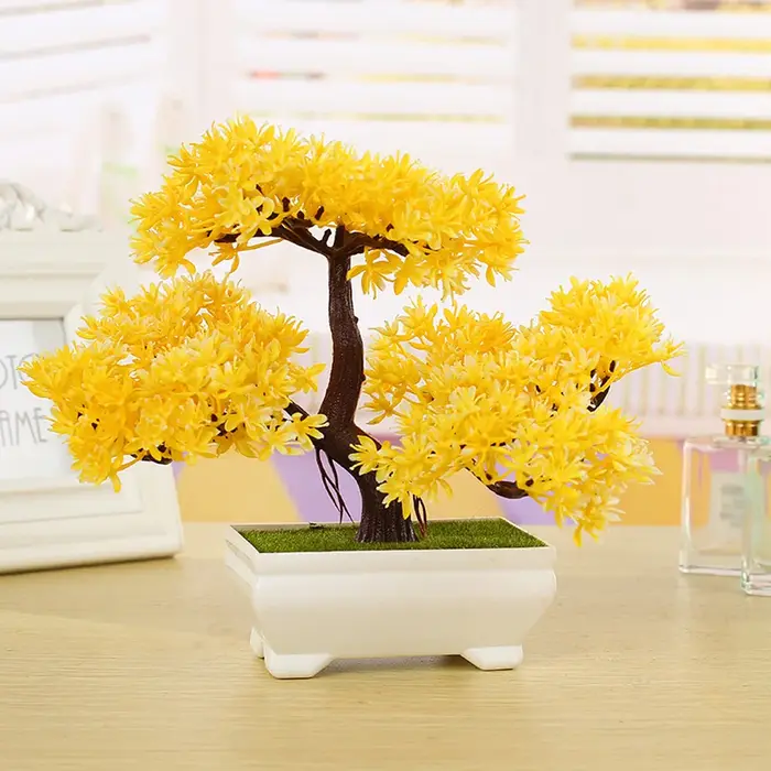 Sapin décoratif en plastique en pot pour salutation des invités