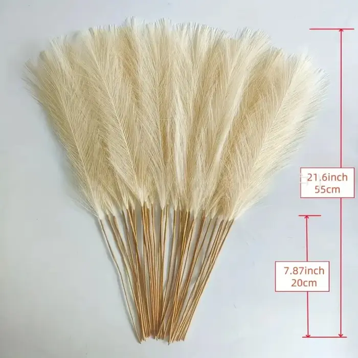 9/18 pièces d'herbe de la pampa artificielle moelleuse