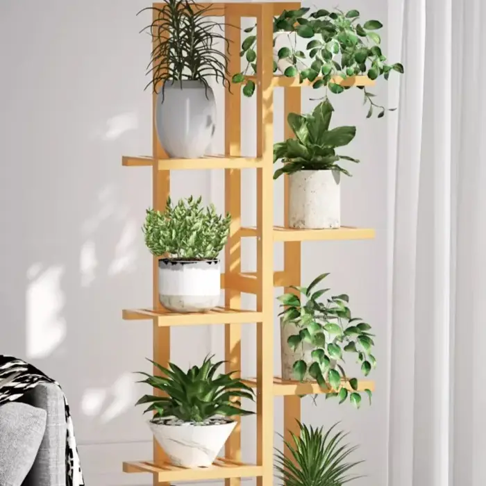 Étagère moderne en bois massif pour plantes de balcon, support d'intérieur multicouche pour Pot de fleurs, présentoir succulent pour salon
