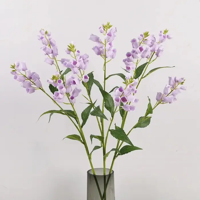 Lot de 5 fleurs artificielles en soie