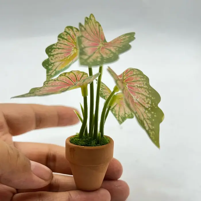 Plante miniature pour maison de poupée 1:12