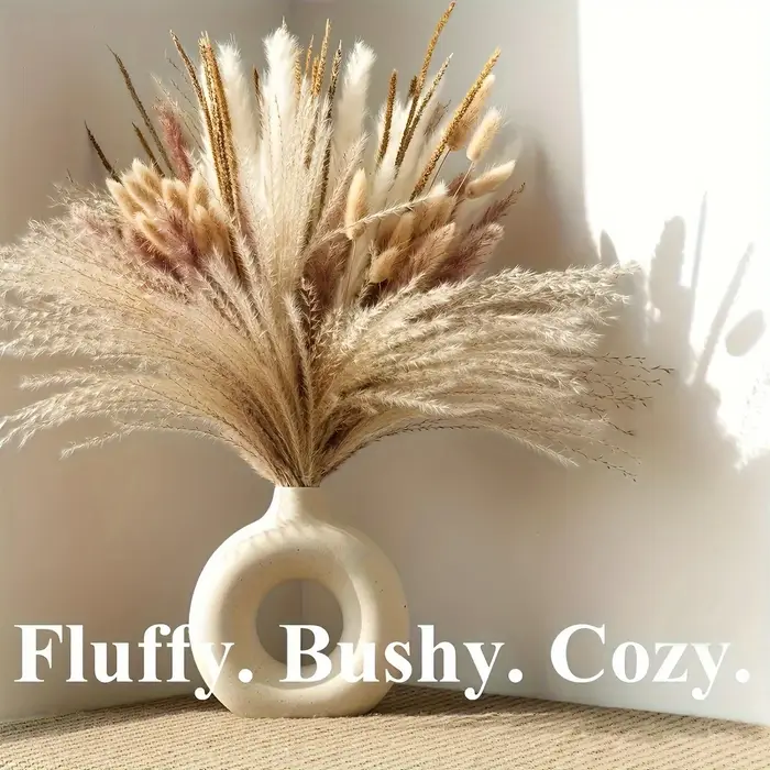 Bouquet de fleurs de Pampas séchées naturelles