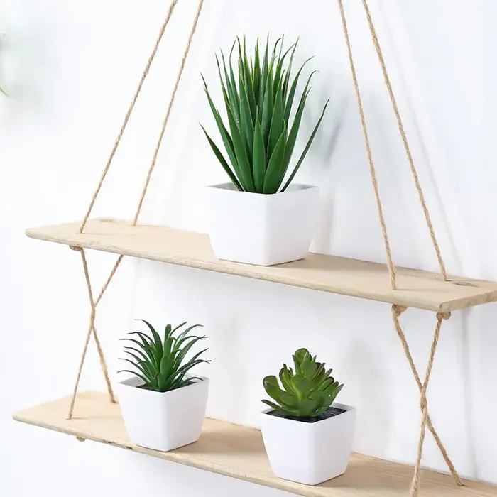 (Un ensemble de 3 pièces) de mini plantes en pot simulées adaptées à la décoration de maisons