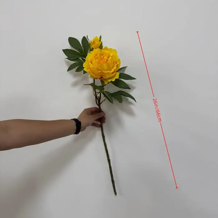 4 pièces de fleurs de pivoine artificielles hydratantes pour la décoration de la maison, du salon, des fêtes, pivoines au toucher réel, bouquet de mariée, décoration de mariage