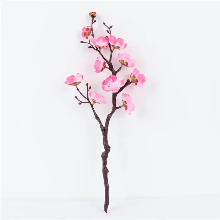 1 pièce de fleur de prunier simulée, Festival de printemps, saint-valentin, mariage, fête des mères,