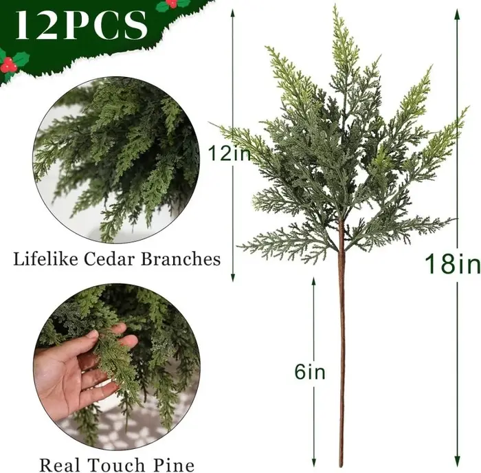 1pc Plante Artificielle Feuilles De Noël Arbre Partie Maison Chambre Décoration de Table En Plein Ai