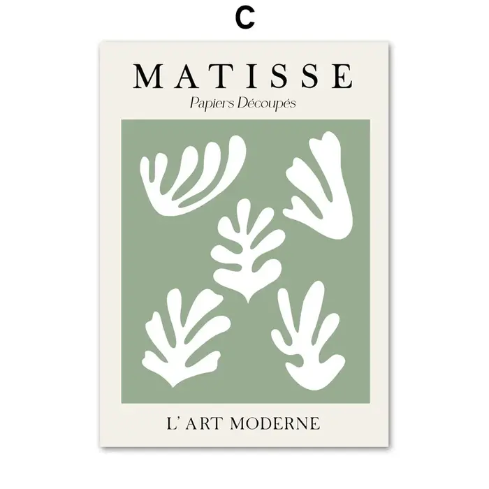 Affiches et impressions Matisse Picasso, fleurs et feuilles, art mural sur toile, peinture abstraite