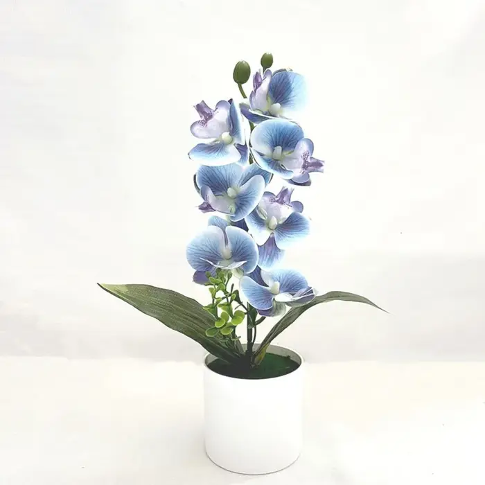 Orchidée artificielle rose en pot