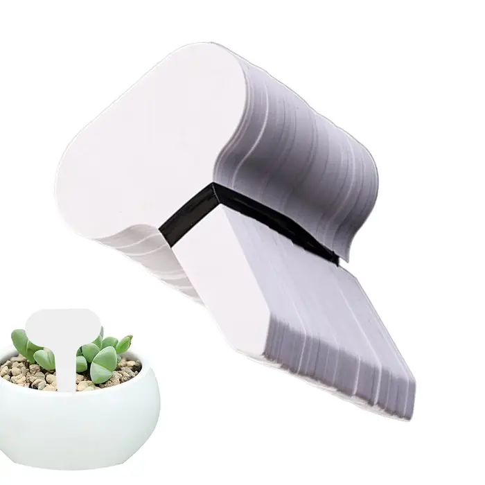 100 étiquettes de jardin blanches