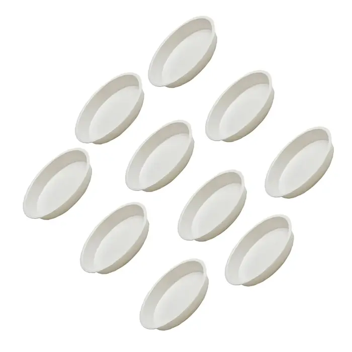 Lot de 10 soucoupes rondes en PP pour plantes succulentes