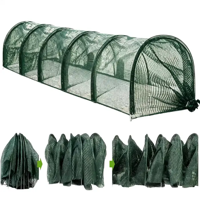 Serre tunnel de jardin portable pour poulets