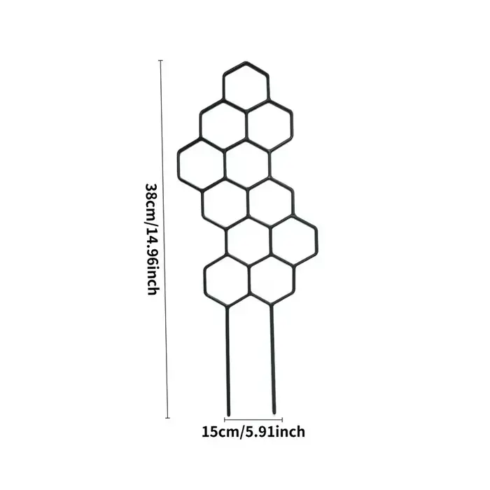 2 supports pour plantes grimpantes en nid d'abeille (38x15cm) – Support peu encombrant