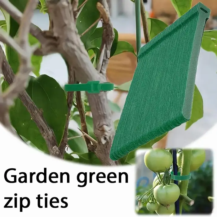100 attaches pour plantes en nylon réglables et antidérapantes réutilisables