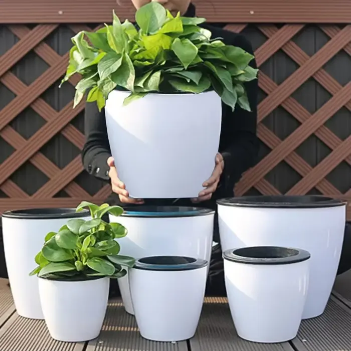 Pot de fleur paresseux, plante à arrosage automatique, planteur pour plantation de fleurs sans sol, bonsaï de table, décoration de jardin pour la maison