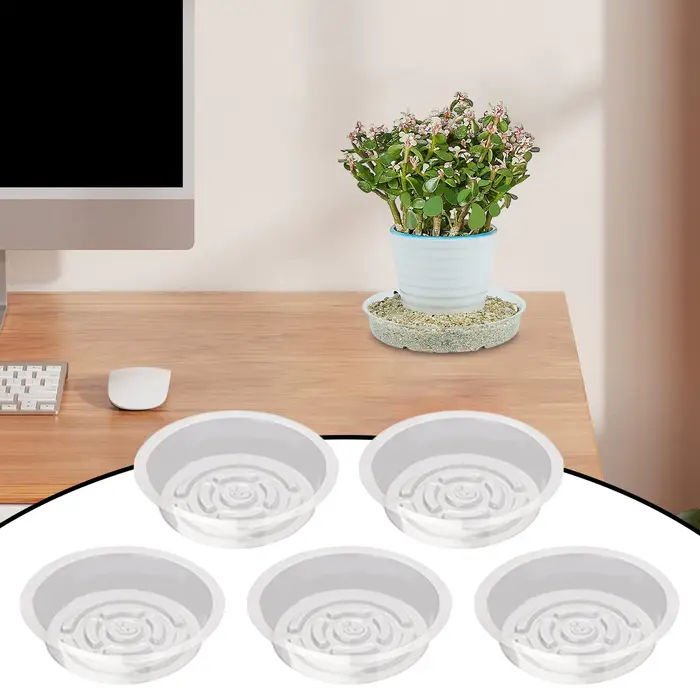 Plateau pour pot de plantes transparent 6/8/10 pouces