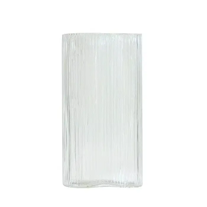 Vase en verre à Grain Vertical de grand diamètre