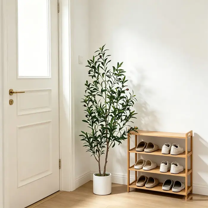 Arbre d'olivier artificiel à double tronc de 145 cm à 175 cm / 5