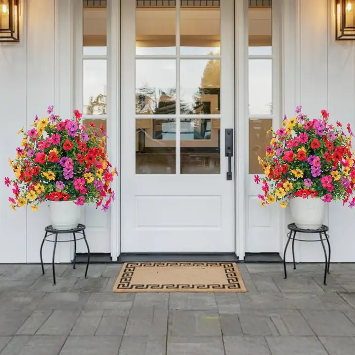 Fleurs artificielles d'extérieur résistantes aux UV