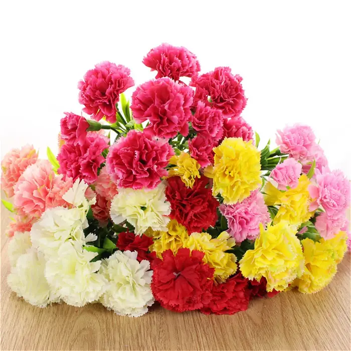 Bouquet de Œillets Artificiels en Soie pour la Fête des Mères