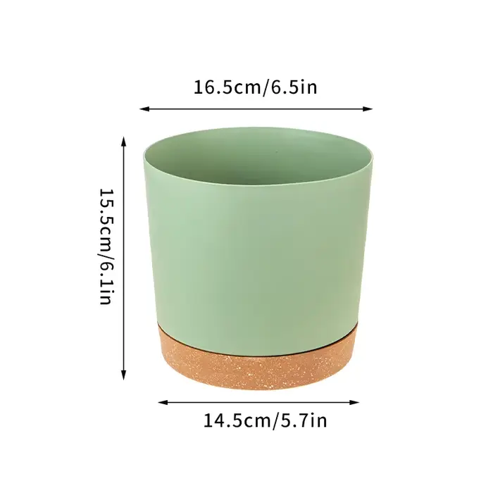Pot De Fleur Intérieur,Circulaire En Plastique Pot De Fleur Pour Plantes,Pot De Plantes Succulentes 