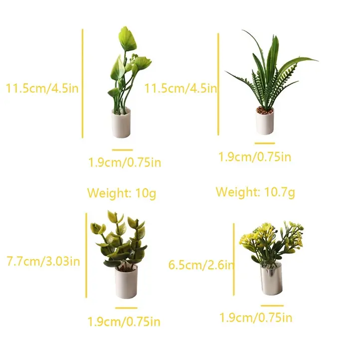 Plante miniature en pot pour maison de poupée