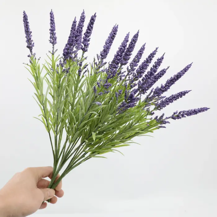 Bouquet de fleurs artificielles en mousse de lavande, décoration de noël, de mariage, de maison, d'i
