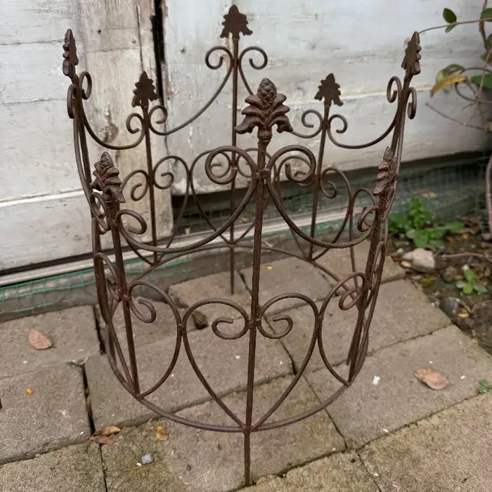Clôture de jardin rustique, système de Support de plantes en fer ancien pour vignes grimpantes, déco