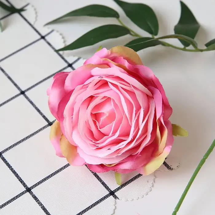 10 pièces Roses en soie fleur hortensia pivoine bricolage fleurs mur maison mariage décoration couronne Scrapbooking