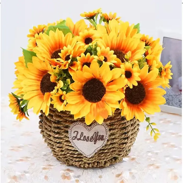 Fleurs artificielles tournesol fausses