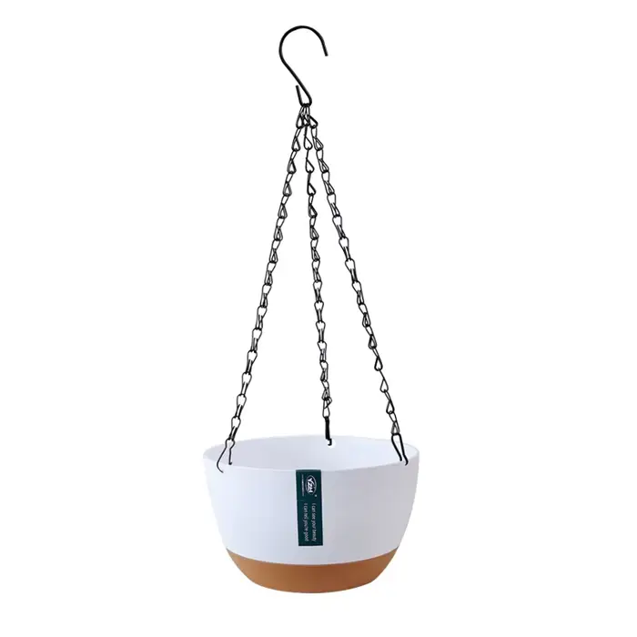 Pots d'arrosage auto-arrosage suspendus de qualité domestique, Drainage avec crochets pour paniers d