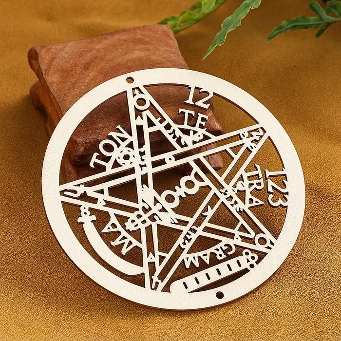 Mandala géométrie sacrée suspendue fleur en bois vie mur Art spirituel Yoga méditation Chakra cristal grille décor conseil dessous de verre