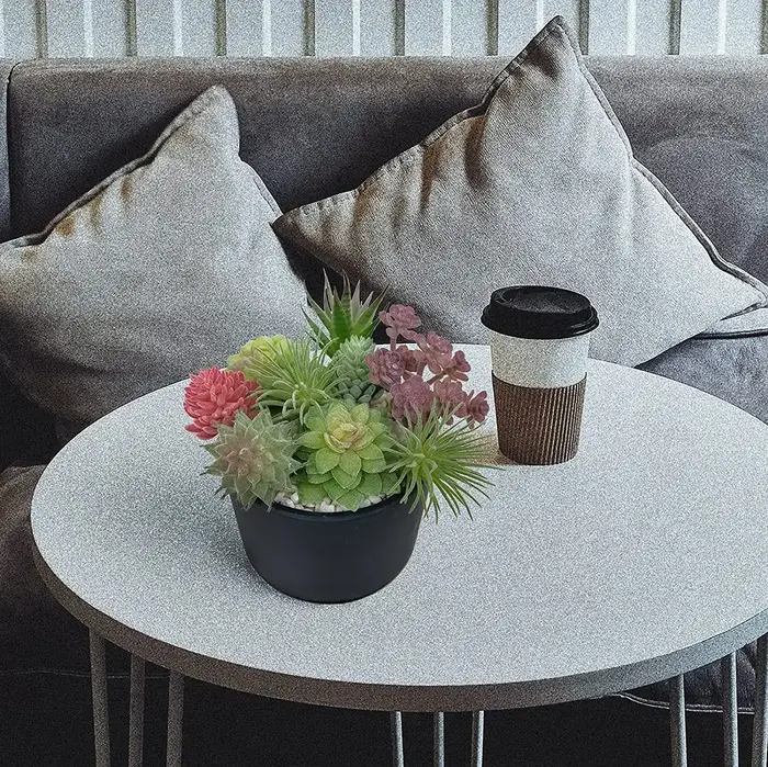 Petites plantes succulentes artificielles
