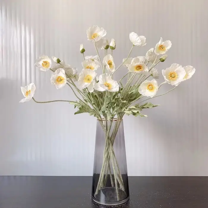 Bouquet de fleurs artificielles à 4 têtes