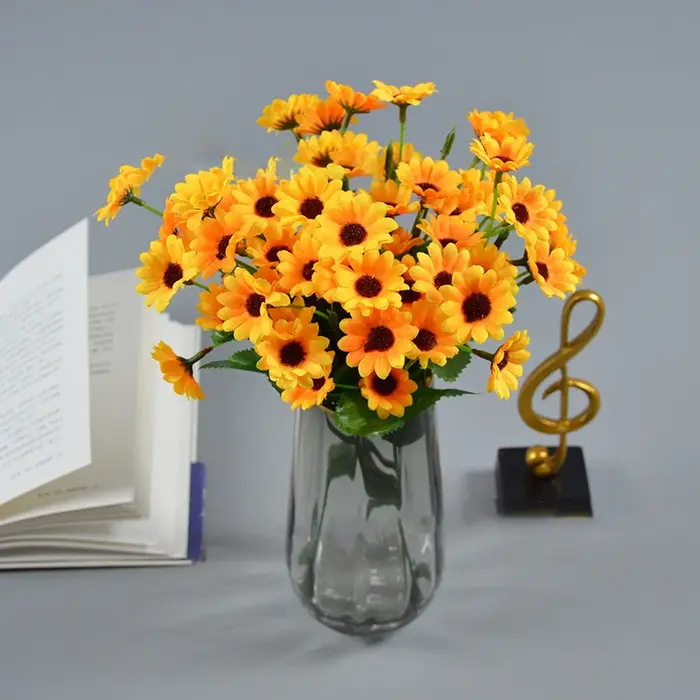 Bouquet de tournesol artificiel en soie