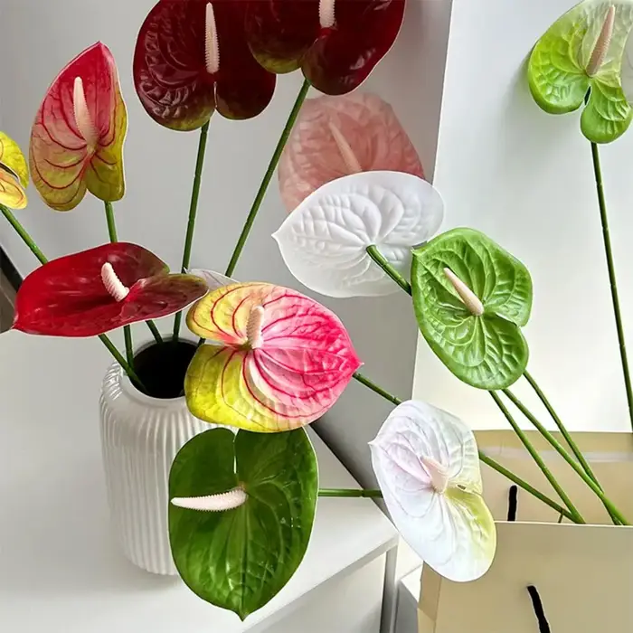 Fleur d'Anthurium Artificielle 62 cm