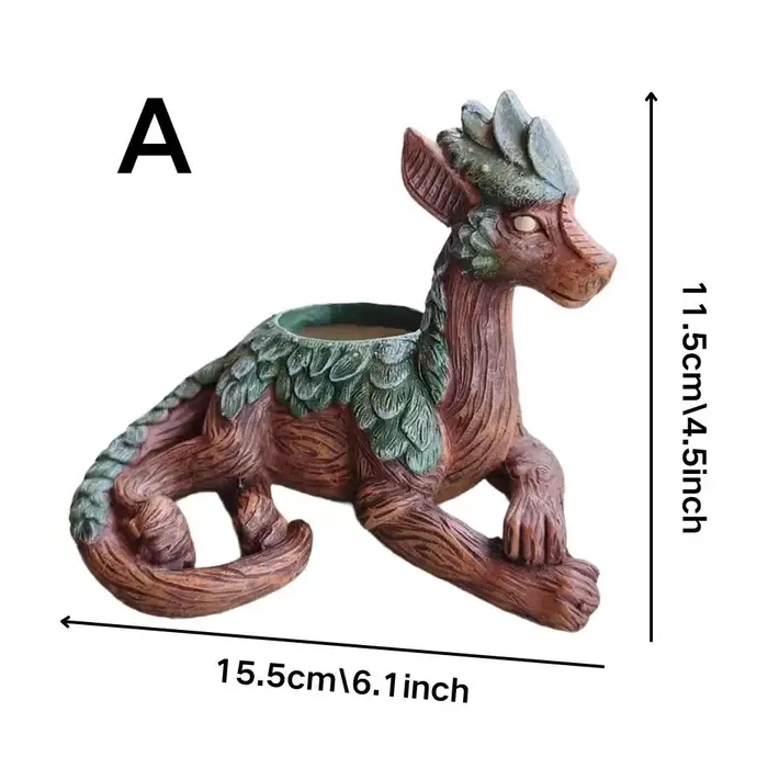 Jardinière d'arbre de dragon créative
