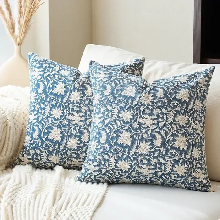 Housses de coussin décoratives à motifs floraux