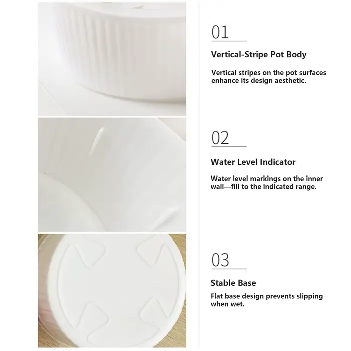 Jardinière hydroponique à 3 trous pour ampoules de fleurs