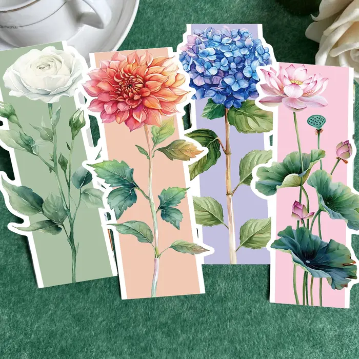 Marque-pages de fleurs