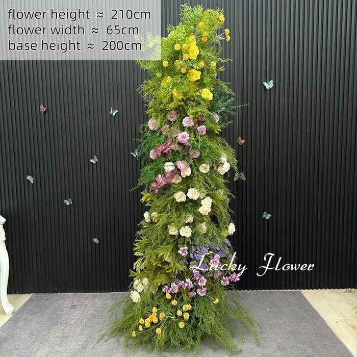 Monet – rangée de fleurs artificielles de Style jardin