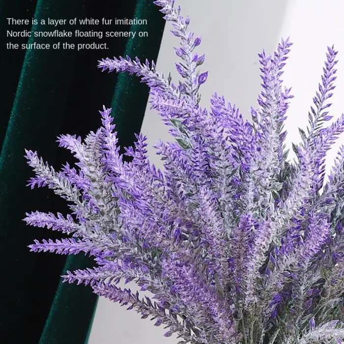 Bouquet de fleurs artificielles en plastique de lavande