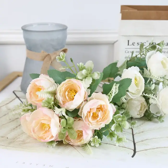 Pivoines artificielles roses