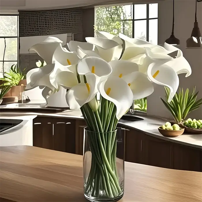 Bouquet de fleurs artificielles en PU