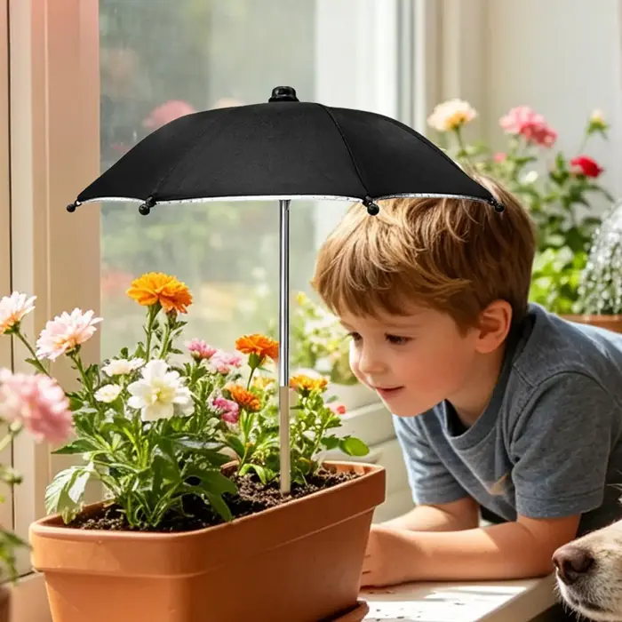 Parasol de protection UV pour plantes