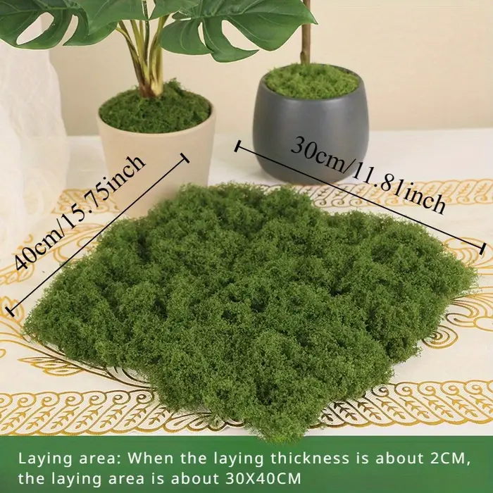 30/50/100g plante de mousse artificielle verte fausse